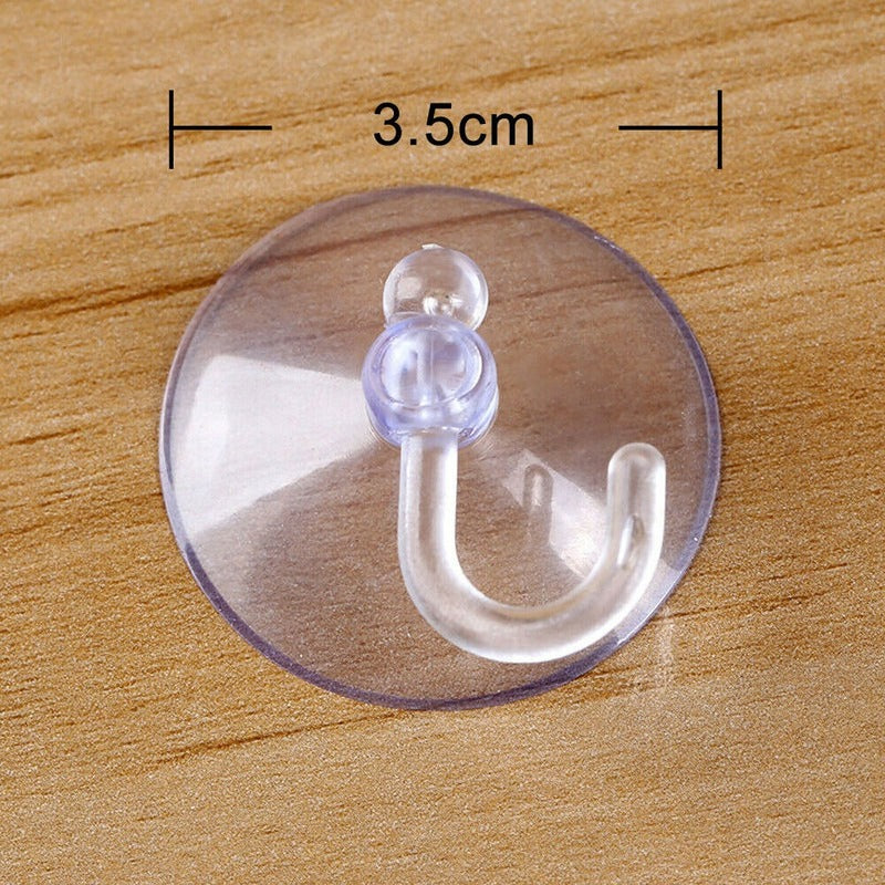 Hot Sale 5/10pcs Glass Window Wall Hooks Hanger 35mm Mini Strong Suction Cup Suckers Kitchen Bathroom Hooks Supplies