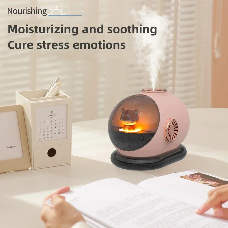 Creative Submarine Air Humidifier Purifier USB Charging 1200mAh Battery Portable Wireless Ultrasonic Cool Mist Table Humidifier