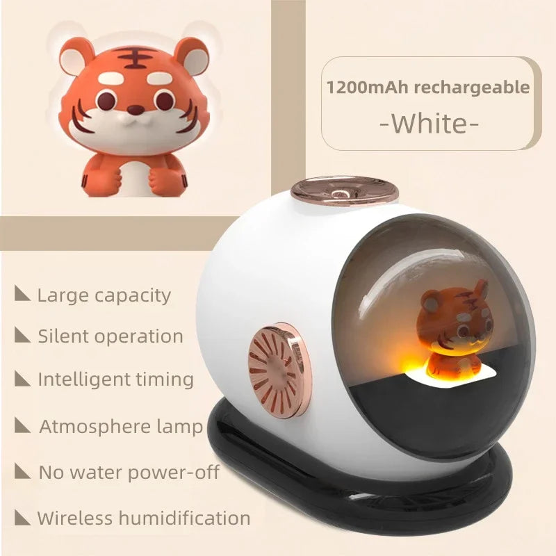 Creative Submarine Air Humidifier Purifier USB Charging 1200mAh Battery Portable Wireless Ultrasonic Cool Mist Table Humidifier