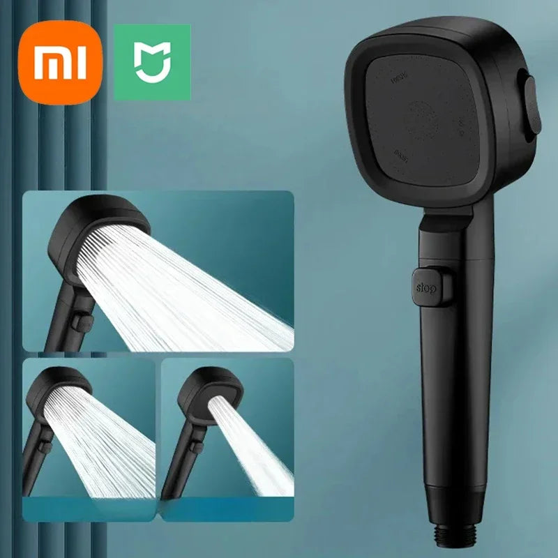 Xiaomi High Pressure Shower Head 3 Modes Adjustable Filter Shower Head Set New Smart Bathroom Shower Head Accessories Sprayer