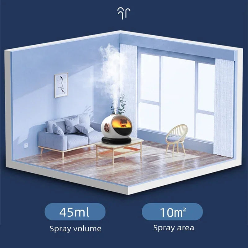 Creative Submarine Air Humidifier Purifier USB Charging 1200mAh Battery Portable Wireless Ultrasonic Cool Mist Table Humidifier