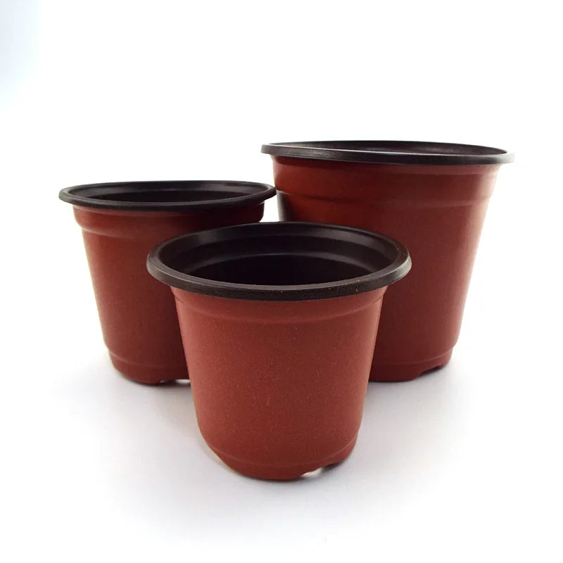 Flower Pot Plastic Grow Box Fall Resistant Tray For Home Garden Plants Nursery Cup Transplant Flower Plant Pots E2