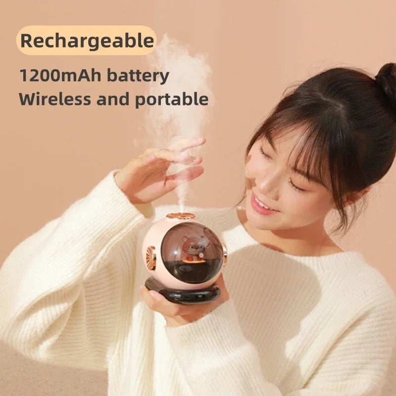 Creative Submarine Air Humidifier Purifier USB Charging 1200mAh Battery Portable Wireless Ultrasonic Cool Mist Table Humidifier