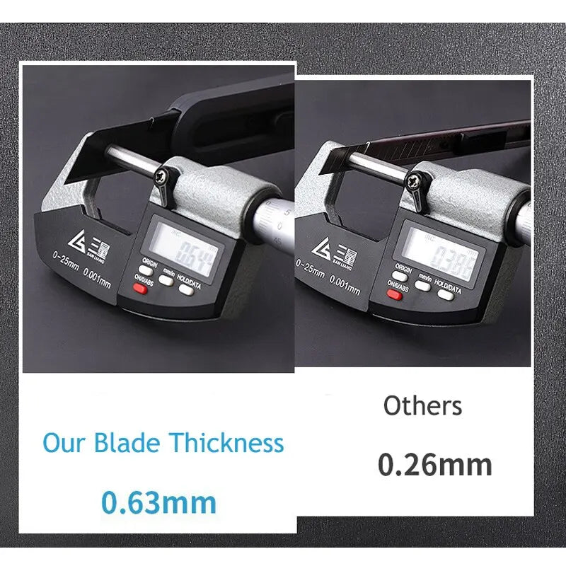 1Pcs Utility Knife 10Pcs Blades Pocket Knife Cutting Paper Demolition Express Knife