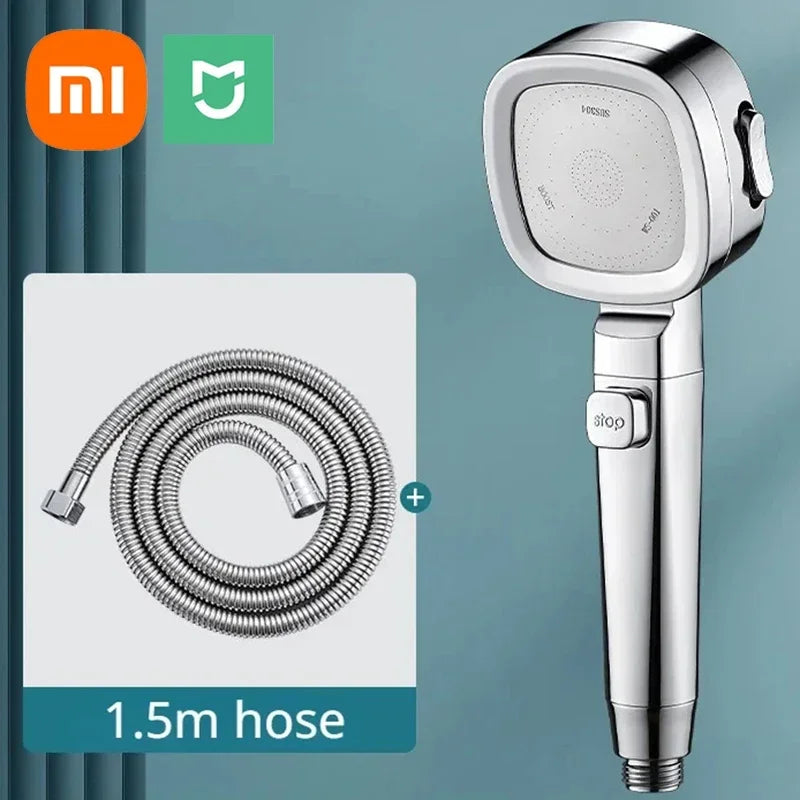 Xiaomi High Pressure Shower Head 3 Modes Adjustable Shower Head Set Smart Bathroom New Djustable Shower Head Accessories Sprayer