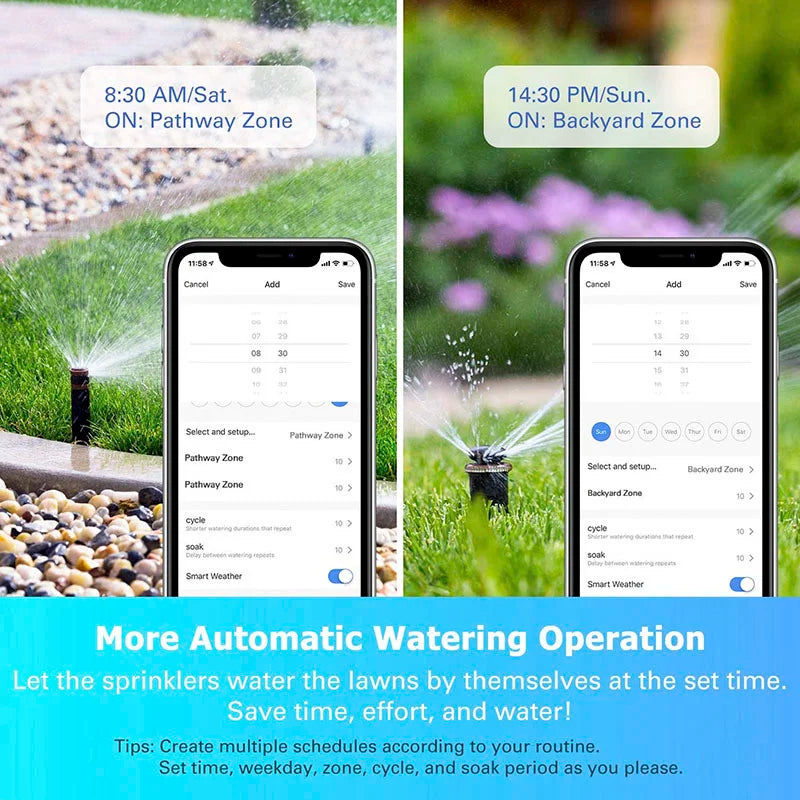 Smart Irrigation Controller Water Valve Controller Wifi Automatic Irrigation Watering System Smart Garden Watering Timer
