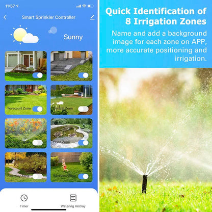 Smart Irrigation Controller Water Valve Controller Wifi Automatic Irrigation Watering System Smart Garden Watering Timer