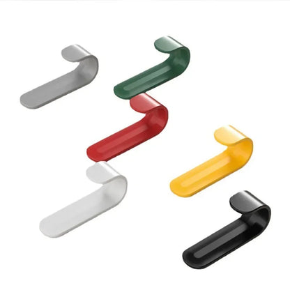 6pcs Multi-purpose Wall Organizer Hook Behind-door Key Cloth Hanger Hook Bathroom Robe Towel Holder Rack Kitchen Hardware Shelf