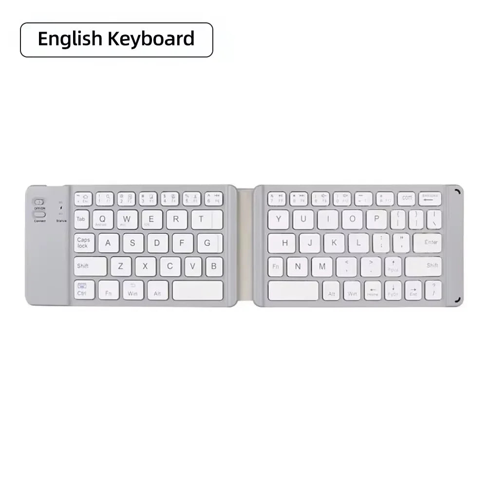 Mini Keyboard Wireless Folding Keyboard Bluetooth Foldable Keyboard With Touchpad for Windows Android iPad Phone PC Rechargeable
