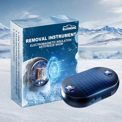 Snow Plow Antifreeze Car Electromagnetic Molecular Defroster Front Rear Windshield Car Snow Removal Instrument Solar Antifreeze
