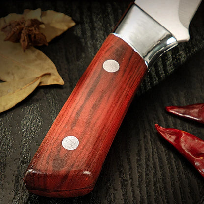 Kitchen Boning Knife Stainless Steel Meat Cleaver Fruit Paring Knife ABS Handle Pork Beef Sheep Fish Cutting Knives with Cover