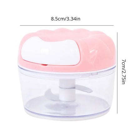 1Pc New Pink Kitchen Mini Home Mashed Potato Garlic Mash Manual Mixer Food Garlic Press Special for Kitchen Cooking Machine