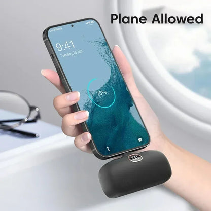 Mini Power Bank 30000mAh Portable Mobile Phone Charger External Battery Power Bank Plug Play Type-C For iPhone Samsung Huawei