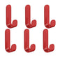 6pcs Multi-purpose Wall Organizer Hook Behind-door Key Cloth Hanger Hook Bathroom Robe Towel Holder Rack Kitchen Hardware Shelf