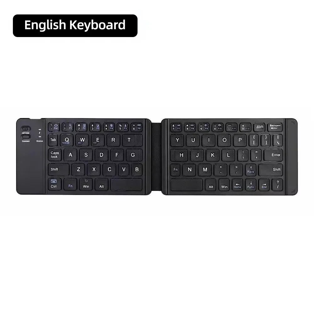 Mini Keyboard Wireless Folding Keyboard Bluetooth Foldable Keyboard With Touchpad for Windows Android iPad Phone PC Rechargeable