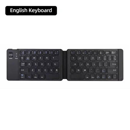 Mini Keyboard Wireless Folding Keyboard Bluetooth Foldable Keyboard With Touchpad for Windows Android iPad Phone PC Rechargeable