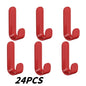 6pcs Multi-purpose Wall Organizer Hook Behind-door Key Cloth Hanger Hook Bathroom Robe Towel Holder Rack Kitchen Hardware Shelf