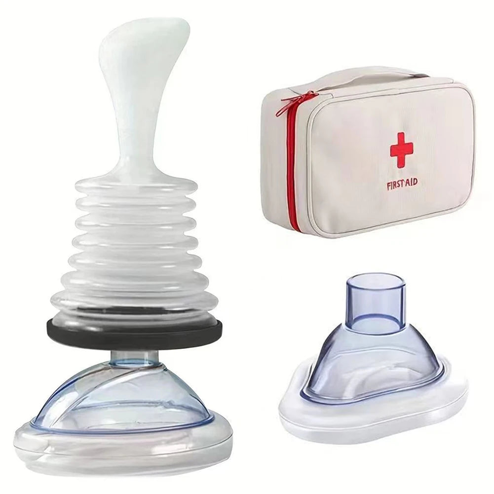 First Aid Kit Choking Device Adults & Children 2 Size Choking Rescue Kits Portable Home Asphyxia Rescue Device Anti Suffocaation