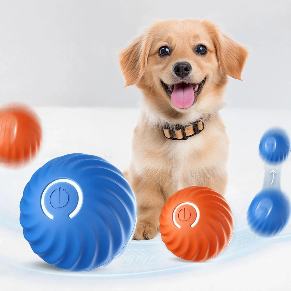 Pet Toy Ball Electric Interactive Game Automatic Smart Jumping Rolling Ball Rechargeable Moving Puppy Cat Entertainment Toys