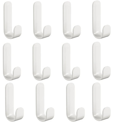 6pcs Multi-purpose Wall Organizer Hook Behind-door Key Cloth Hanger Hook Bathroom Robe Towel Holder Rack Kitchen Hardware Shelf