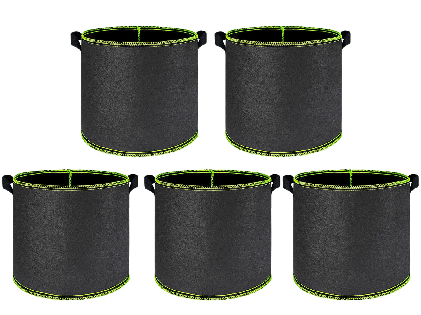 Vegetable/Flower/Plant Grow Bags 2/3/5/7/10 Gallon Thickened Non-Woven Grow Bags Aeration Fabric Pots with Handles Flower Pot