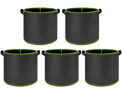 Vegetable/Flower/Plant Grow Bags 2/3/5/7/10 Gallon Thickened Non-Woven Grow Bags Aeration Fabric Pots with Handles Flower Pot
