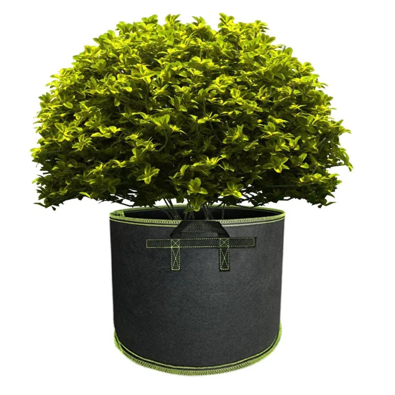 Vegetable/Flower/Plant Grow Bags 2/3/5/7/10 Gallon Thickened Non-Woven Grow Bags Aeration Fabric Pots with Handles Flower Pot