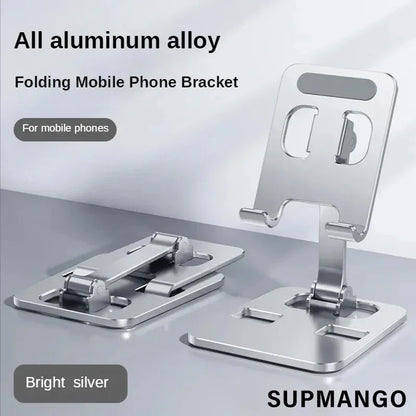 Universal Aluminum Alloy Portable Tablet Holder Mount For iPad Adjustable Flexible Folding Lazy Desktop Live Mobile Phone Stand